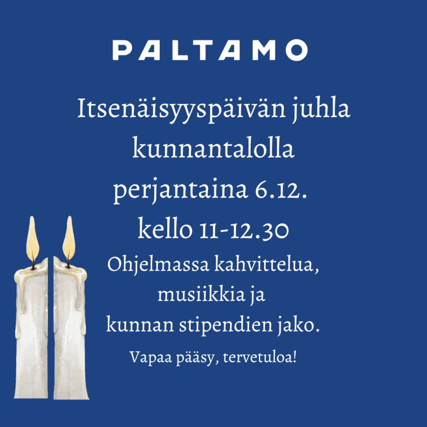 Itsenäisyyspäivän juhla kunnantalolla 6.12.