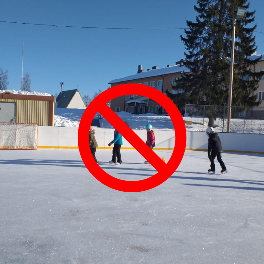 Kontiomäen ulkojääalue toistaiseksi suljettu